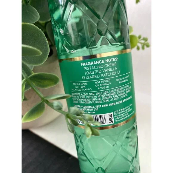 Bath & Body Works “Pistachio Glaze” New 3 Pc Set